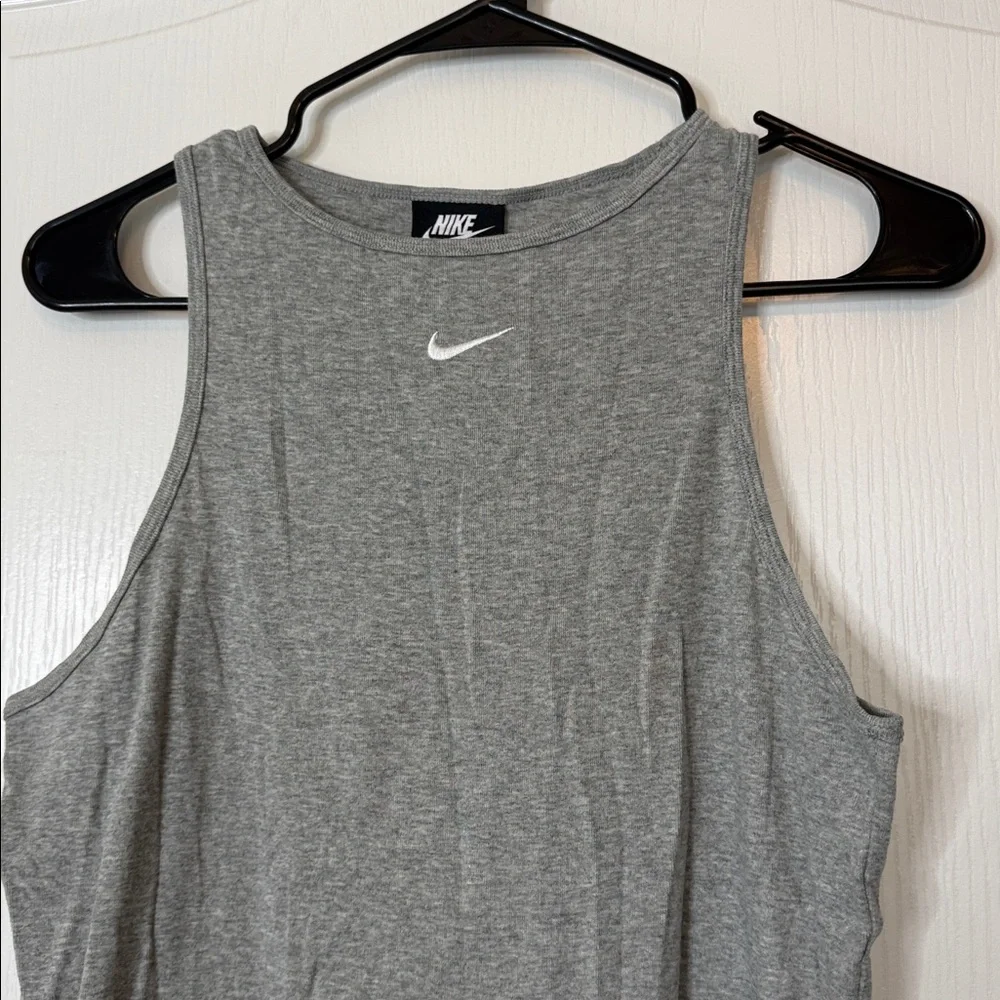 Nike Sportswear Essential Tank Top Gray and White Large